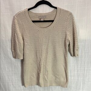 Banana Republic Cream Knit Sweater